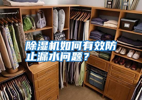 除濕機(jī)如何有效防止漏水問題？