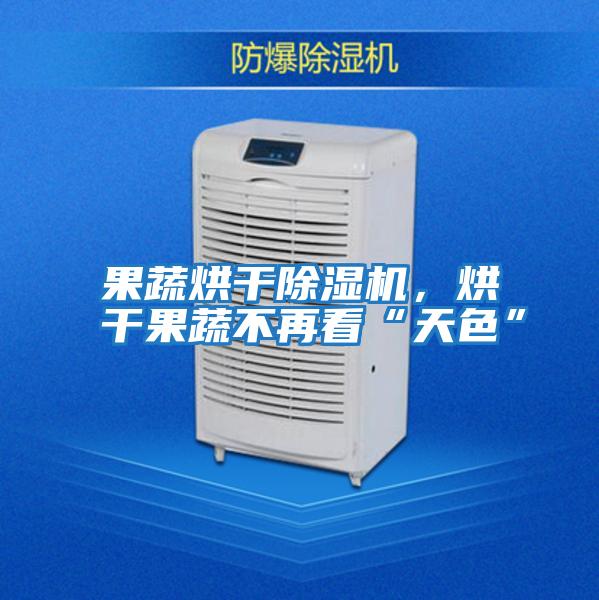 果蔬烘干除濕機，烘干果蔬不再看“天色”