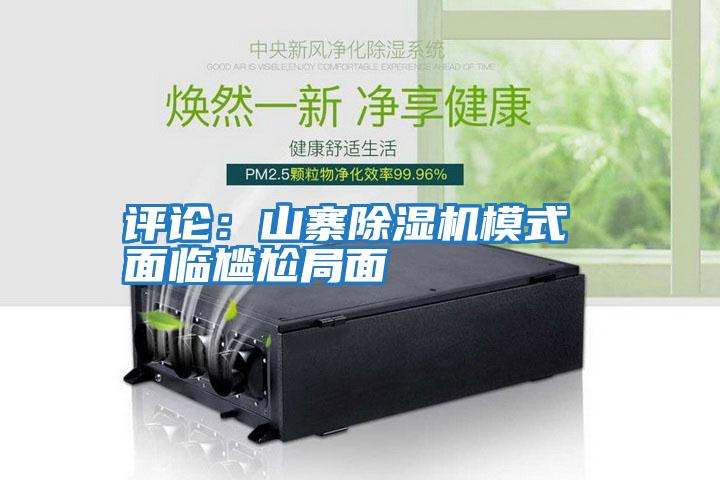 評(píng)論：山寨除濕機(jī)模式 面臨尷尬局面