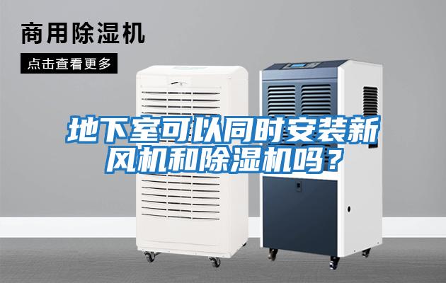 地下室可以同時安裝新風機和除濕機嗎？