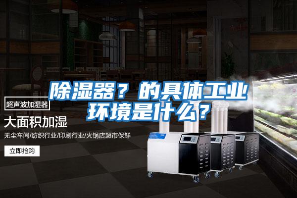 除濕器？的具體工業環境是什么？