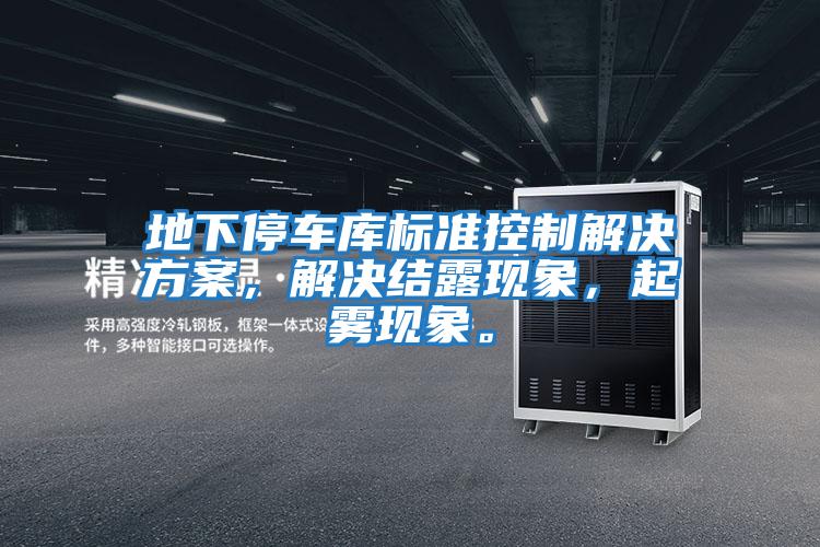 地下停車庫標準控制解決方案，解決結露現象，起霧現象。