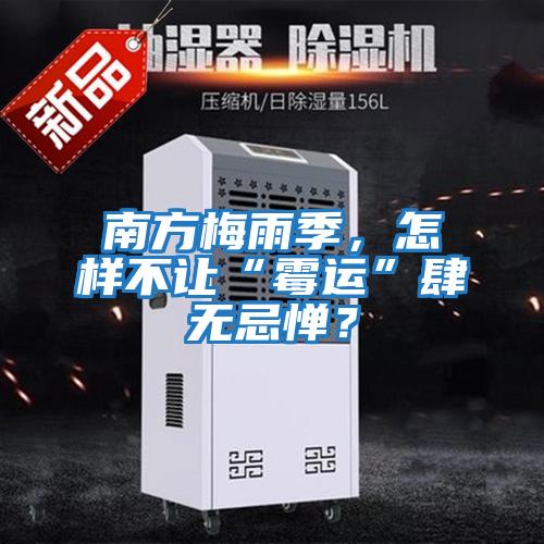 南方梅雨季，怎樣不讓“霉運”肆無忌憚？