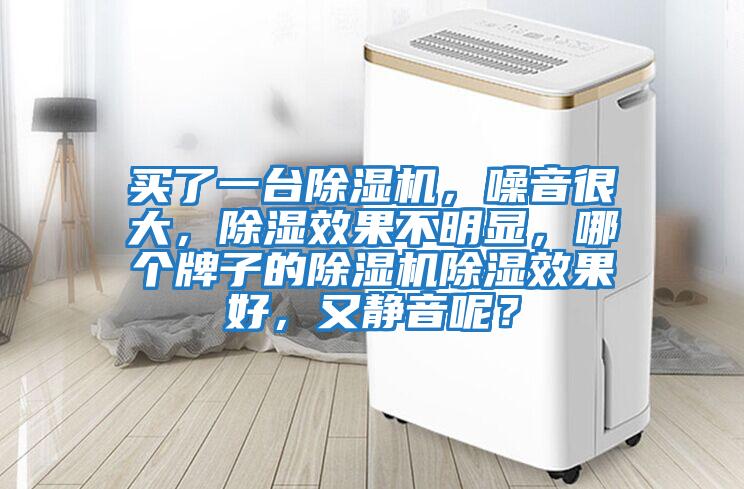 買了一臺除濕機,噪音很大,除濕效果不明顯,哪個牌子的除濕機除濕效果好,又靜音呢?