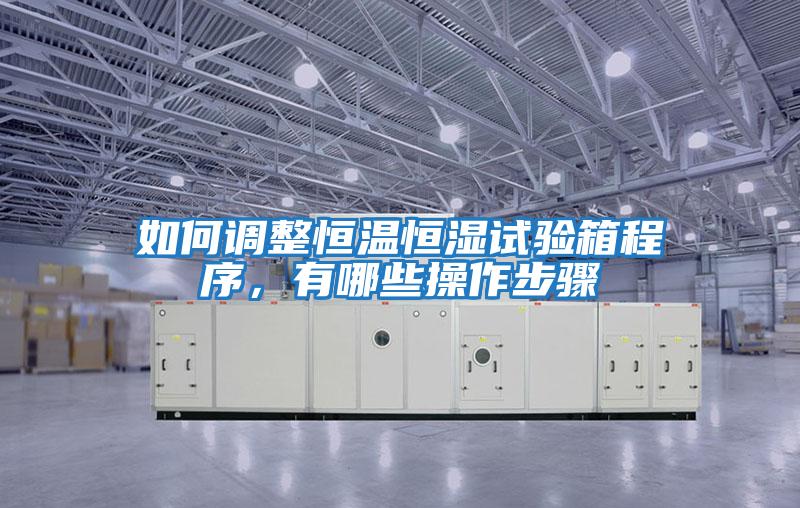 如何調整恒溫恒濕試驗箱程序，有哪些操作步驟