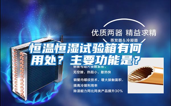 恒溫恒濕試驗(yàn)箱有何用處？主要功能是？