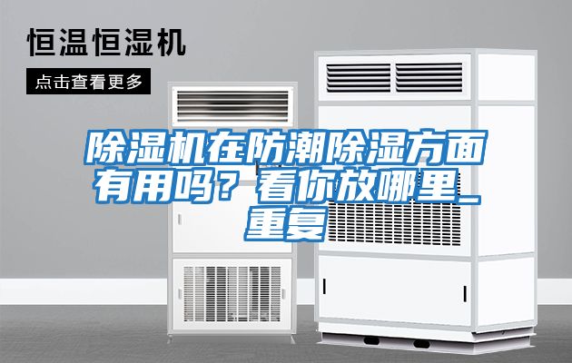 除濕機在防潮除濕方面有用嗎？看你放哪里_重復