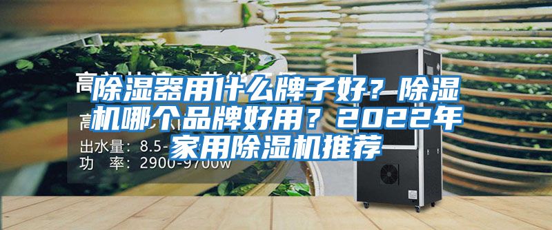 除濕器用什么牌子好？除濕機哪個品牌好用？2022年家用除濕機推薦